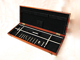 Vintage ROLLS Engineers Beam compass with trammel points in fitted case